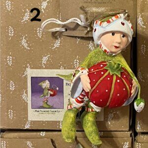 MacKenzie-Childs Patience Brewster Mini Prancer's Tailor Elf Krinkles Ornament